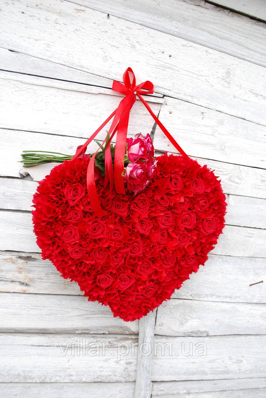 Декоративное сердечко " Love is..." размер 60х60см - фото 2 - id-p1415252296