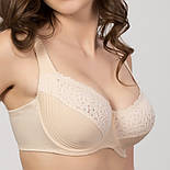 Бюстгальтер м'яка чашка на кісточках із мереживом білий, фото 2