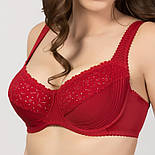 Бюстгальтер м'яка чашка на кісточках із мереживом білий, фото 4