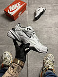 Чоловічі / жіночі кросівки Nike M2K Tekno White Black, білі шкіряні чоловічі кросівки найк м2к текно жіночі, фото 2