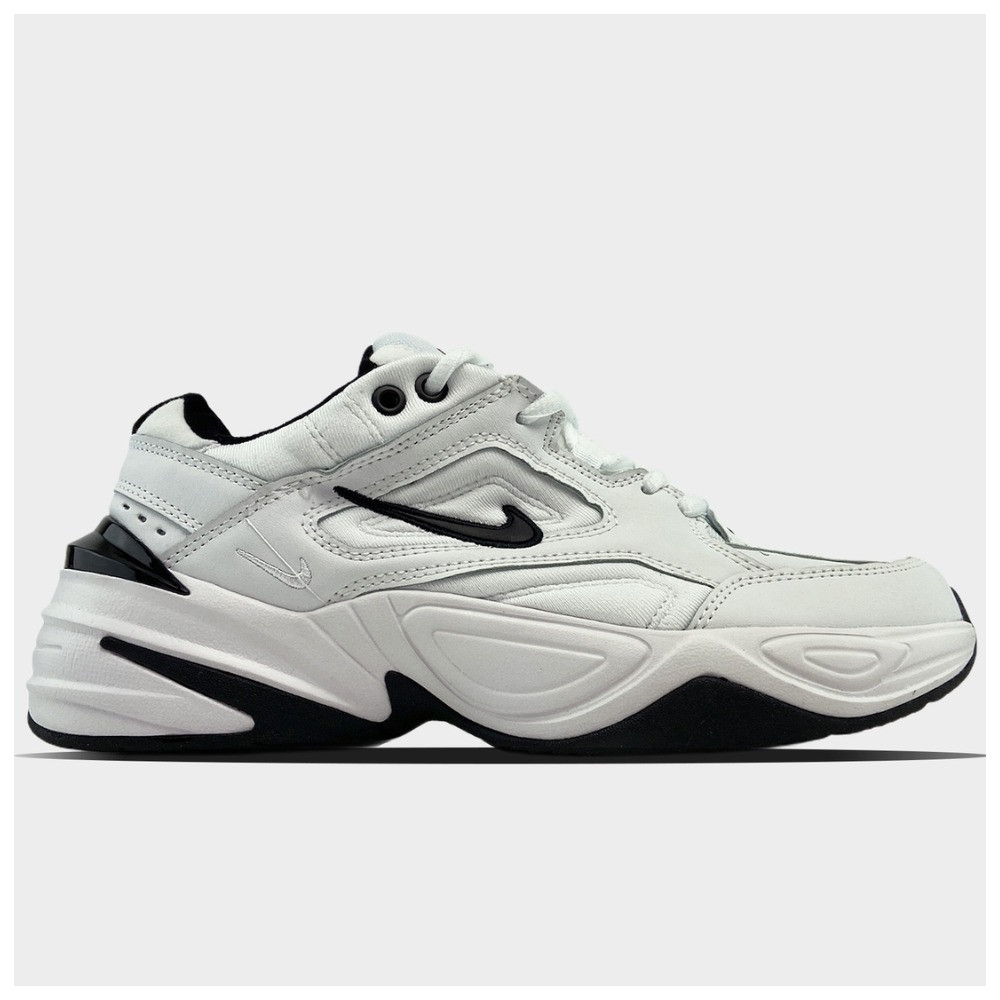 Чоловічі / жіночі кросівки Nike M2K Tekno White Black, білі шкіряні чоловічі кросівки найк м2к текно жіночі, фото 1