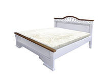 Кровать двуспальная из массива ясеня "Беатрис" (1600*2000) белая