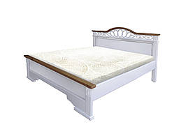 Ліжко двоспальне з масиву ясена "Беатріс" (1600*2000) біла