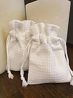 Мішок білий 8*10 см., вафельна тканина