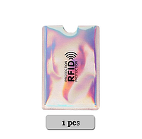 Визитница RFID чехол для кредитных банковских карт с защитой от сканирования FR321 Радужный 1 шт