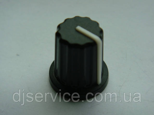 Ручка потенціометра 11.5x18x16mm (чорний пластик) для HERCULES Universal DJ, фото 1