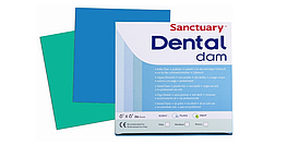 Хустки для коффердаму "Sanctuary", 36 шт. Середній (0,18 мм) Колір: Синій
