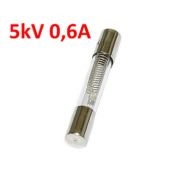 Запобіжник 6х40мм 5KV 0,60А для мікрохвильвих печей HH