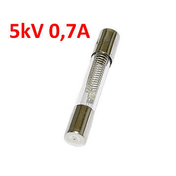 Запобіжник 6х40мм 5KV 0,70А для мікрохвильових печей Китай