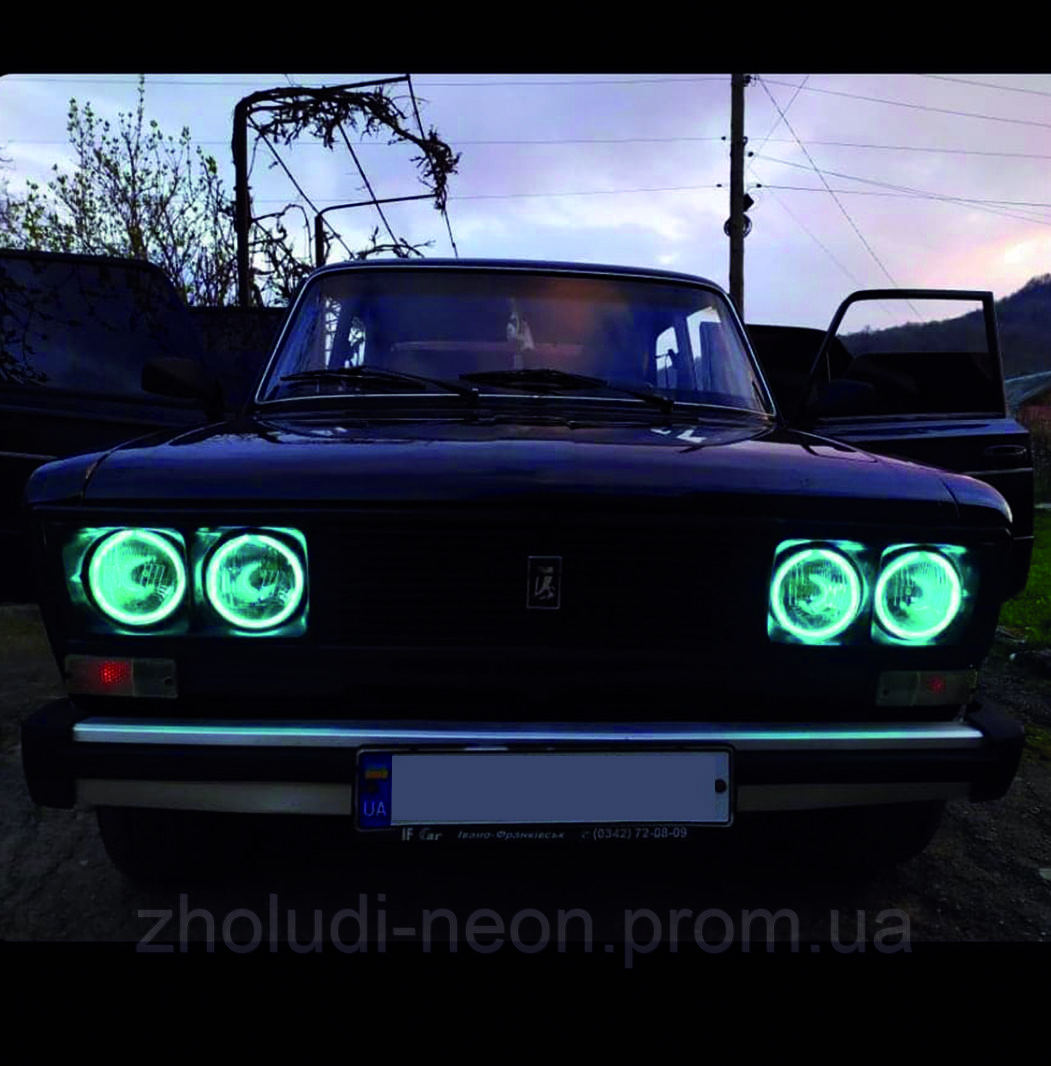 Ангельські очки на будь-яку марку авто і мото—Angel eyes з Флекс неону.(10цветов)., фото 1
