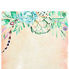 Коврик для йоги Замшевий каучуковий двошаровий 3м Record FI-5662-39 (бежевий, з принтом Слон і Сад), фото 3