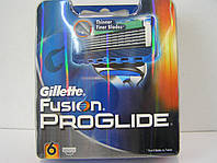 Касети Gillette Fusion Proglide 6 шт. ( Картриджі леза жиллетт Фюжин проглейд Оригінал )