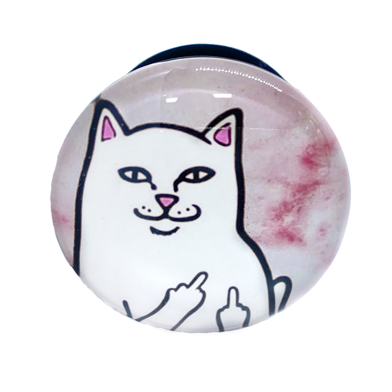 Тримач (попсокет) для телефону Pictures Glass new Cat fuck