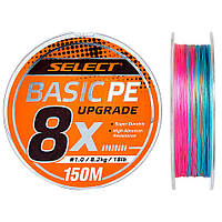 Шнур Select Basic PE 8x 150m (мульти.) #0.6/0.10mm 12lb/5.5kg