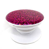 Тримач (попсокет) для телефону блискітки малиновий, фото 2