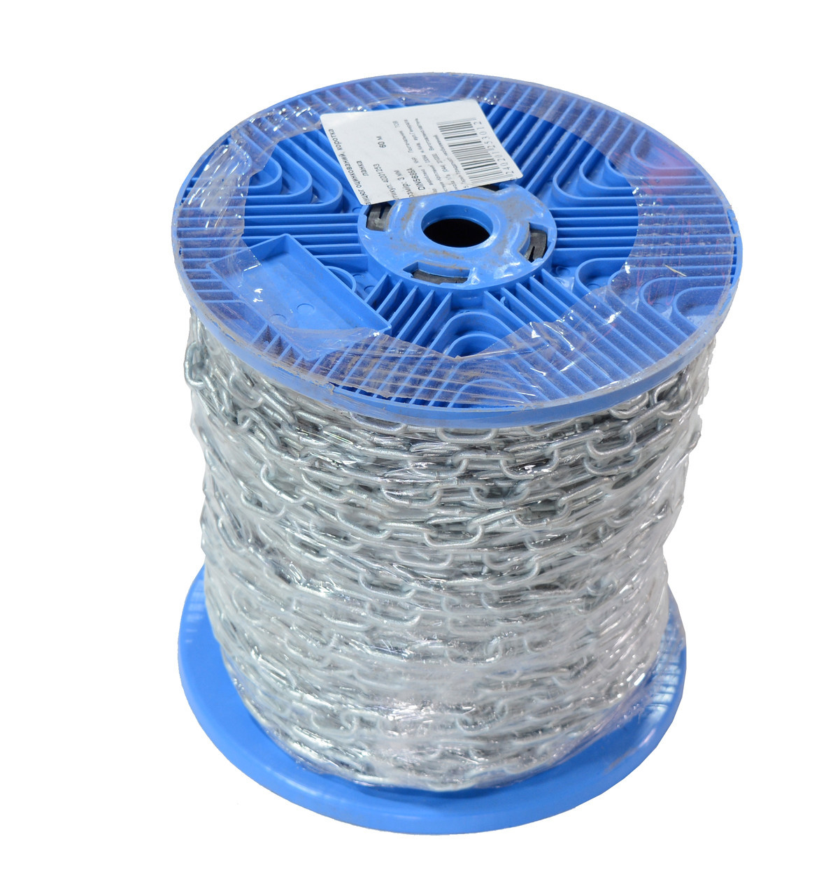 Ланцюг сталева 6 мм господарська коротколанковий оцинкована бухта 30 м, фото 1