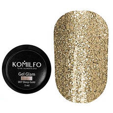 Komilfo Glam Gel Deep Gold No007, 5 мл