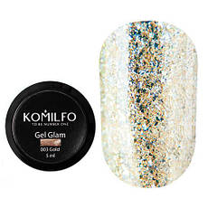 Komilfo Glam Gel Gold No003, 5 мл