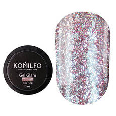 Komilfo Glam Gel Pink No005, 5 мл