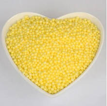 Декоративний наповнювач пінопластові кульки жовті 10 000 шт