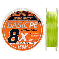 Шнур Select Basic PE 8x 150m (салат.) #1.0/0.14mm 18lb/8.2kg