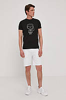 Мужская футболка Karl Lagerfeld, черная карл лагерфельд