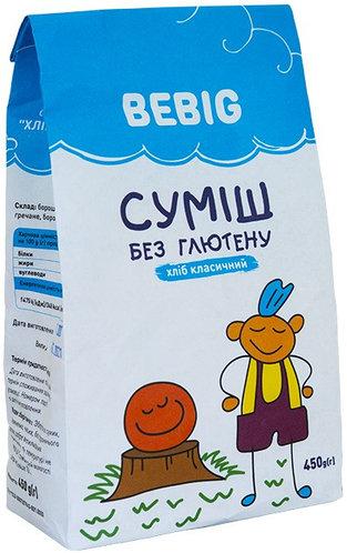 Суміш для випічки безглютенова "Хліб класичний" 450 г BeBig