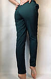 Літні жіночі штани на гумці Прямі жіночі медичні штани великих розмірів кольору хакі, фото 5