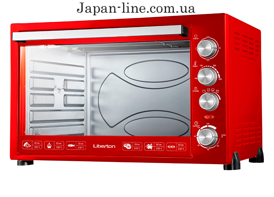 Електродуховка Liberton LEO-800 Red 80 л.