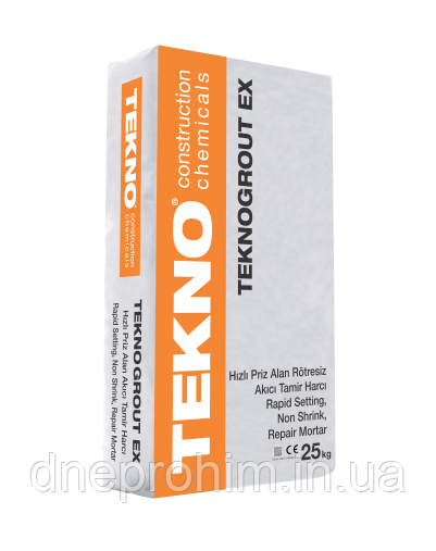 Самовирівнююча суміш Teknogrout EX( Безусадкова суміш, Наливна ремонтна), фото 1