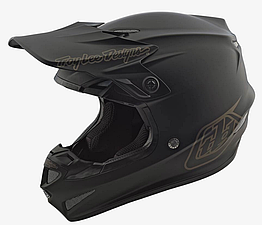 Шолом для мотокросу мотошлем Troy Lee Designs SE4 Polyacrylite MIPS Helmet Mono Black XL (60-61cm)