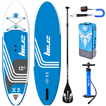 Сапборд ZRAY X-RIDER EPIC X3 12' — надувна дошка для САП серфінгу, sup board