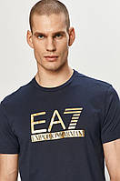 Мужская футболка EA7 Emporio Armani, темно-синяя армани