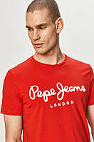 Футболка мужская Pepe Jeans, красная пепе джинс