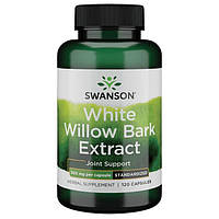 Экстракт коры белой ивы, Swanson, White Willow Bark Extract, 500 мг, 120 капсул