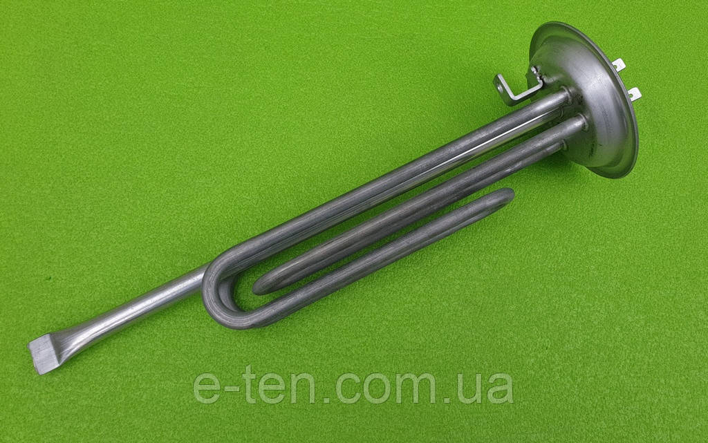 Тен двійний із нержавійки KAWAI 2000W / на фланці Ø92мм-93мм (із трубкою під термостати) для бойлерів Thermex
