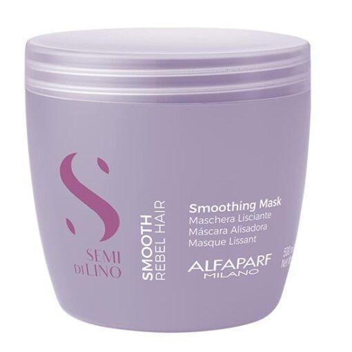 Маска для неслухняного волосся Alfaparf Semi Di Lino Smoothing Mask 500 мл