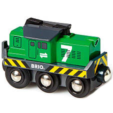 Дитячий локомотив для залізниці на батарейках Brio 33214, фото 3