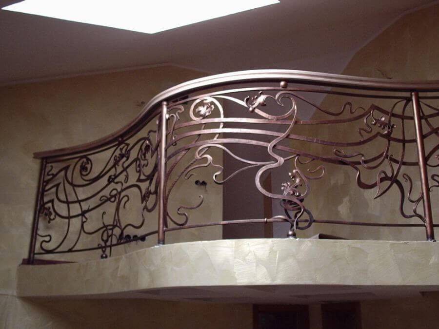 Ковані бильця драбини