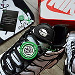 Чоловічі кросівки Nike Air Max Tn plus літні весна-осінь білі з чорним. Живе фото. Чоловічі Nike, фото 4