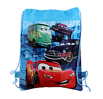 Рюкзак-мішок для форми та змінного взуття з принтом «Тачки» для хлопчиків