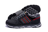 Мужские кожаные кроссовки Adidas Tech Flex Black, фото 5