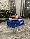 Мужские кроссовки Adidas ZX 500 Blue White Red, фото 6
