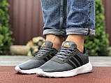 Мужские кроссовки Adidas серые, фото 3