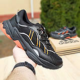 Мужские кроссовки Adidas OZWEEGO Чёрные с оранжевым, фото 2