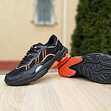 Мужские кроссовки Adidas OZWEEGO Чёрные с оранжевым, фото 5