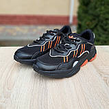 Мужские кроссовки Adidas OZWEEGO Чёрные с оранжевым, фото 8