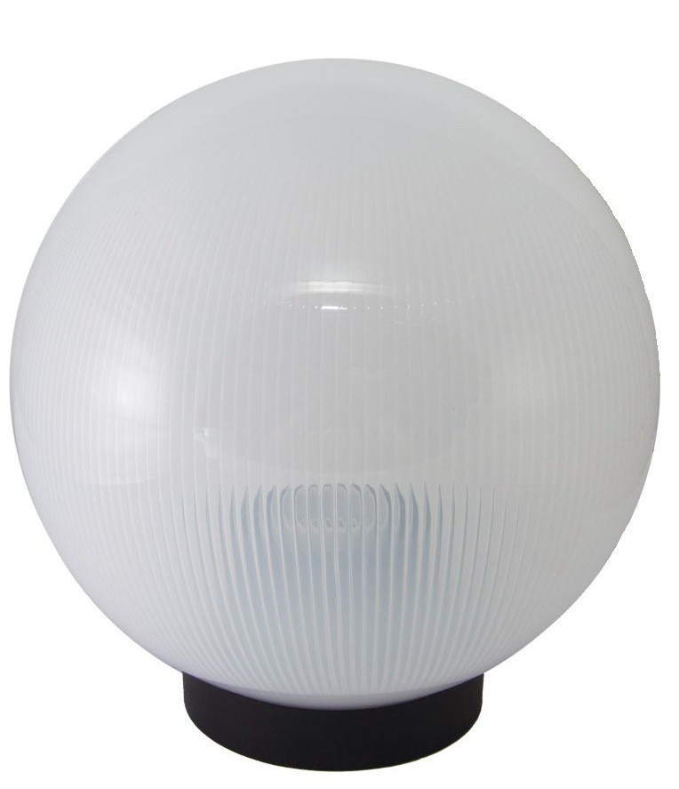 Садово-парковый светильник шар 200мм с молочным рассеивателем - фото 1 - id-p1415448854
