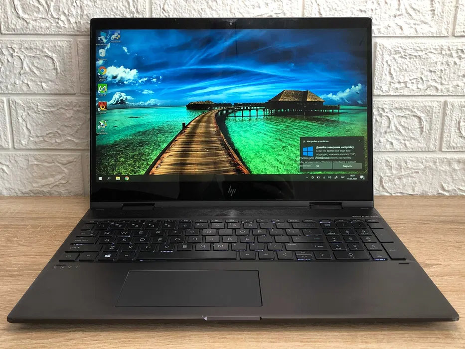 Потужний Ноутбук HP ENVY x360 RYZEN 5 - 8 ядер+Трансформер+сенсор+DDR4+SSD256, фото 1
