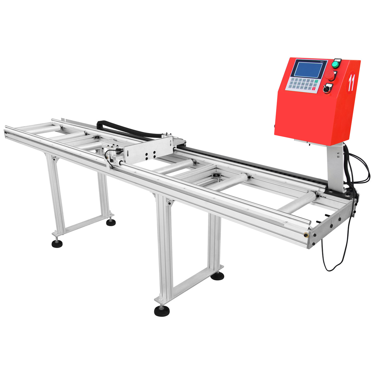 Вимірювальний рольганг автоматичний RCM-3000-A/SP-2LG (дві напрямні), автоматичний упор лінійка